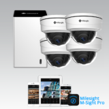 Milesight NVR pakke 3 med 4 Pro Dome kamera